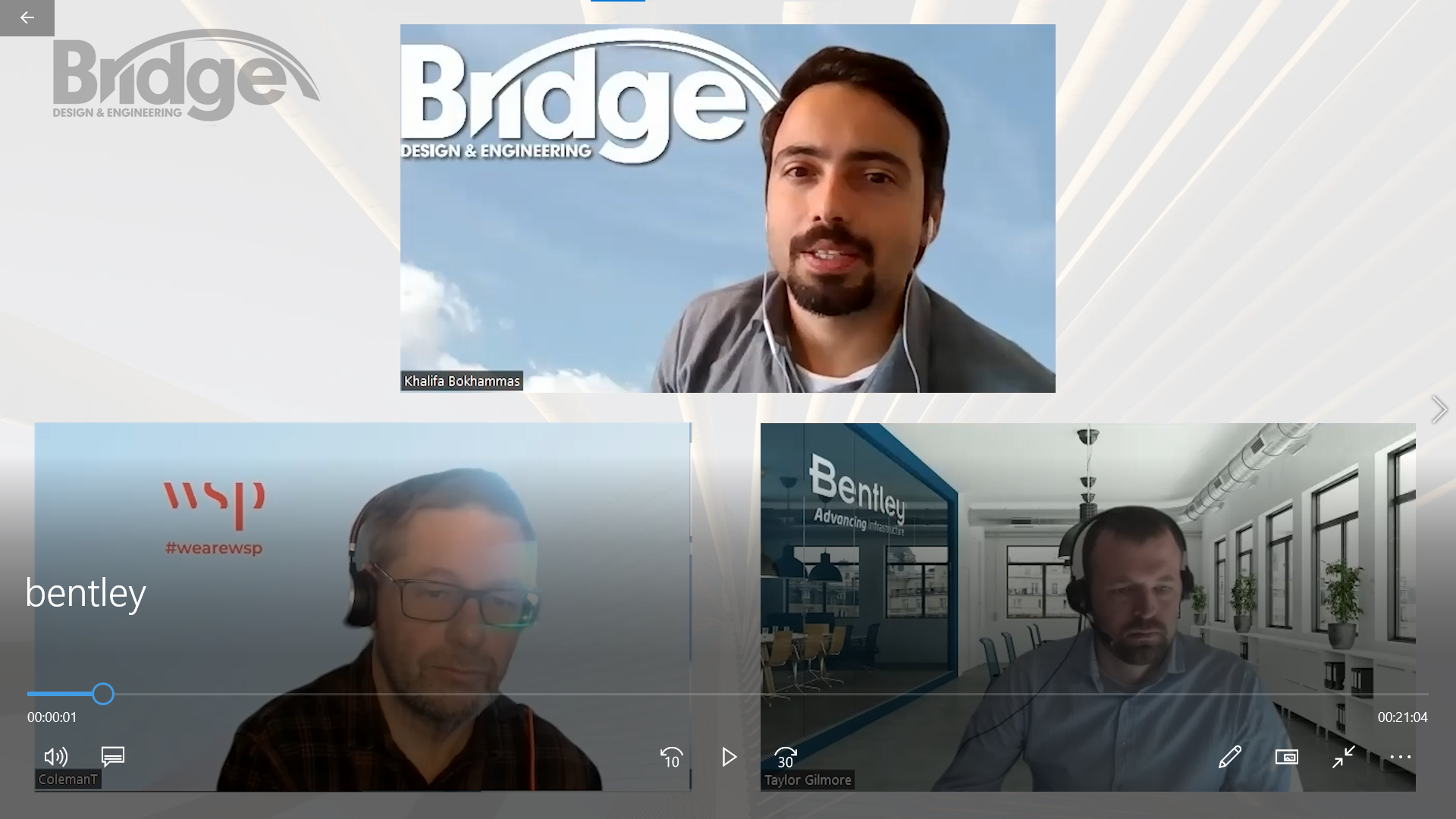 Bd&e Presents: Bentley Systems logo 