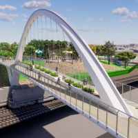 Ground broken on Port of LA’s Avalon bridge logo 