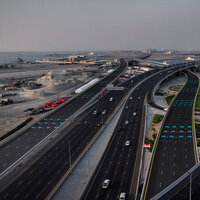 Dubai government agrees island bridge construction logo 