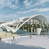 Vietnam: groundbreaking for coconut leaf bridge logo 