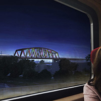 Construction for HS2's 150m-long Bellingham Bridge will involve launching logo 