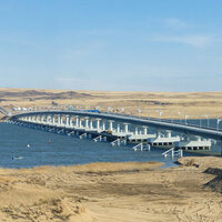 Kazakhstan opens its longest bridge logo 