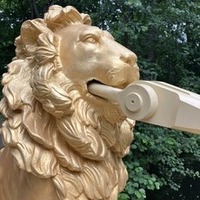 Berlin’s historic golden lion footbridge restored logo 