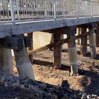 Australia: timber rail trail bridge renewed logo 