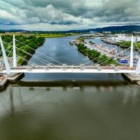 Scottish moveable road bridge closes for the first time logo 