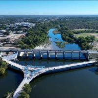 Wishbone Bridge near USA dam nearly complete logo 