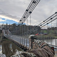 Repairs and finishing works on the Union Chain Bridge logo 